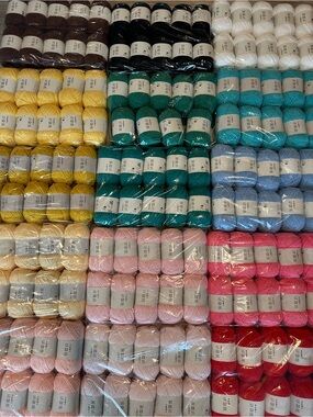 Domiyarn Cute Bean: Assorted Chenille Yarn Bundle in Multiple Colors: 4 Skeins